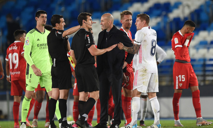 Zinedine Zidane, la finalul meciului Real Madrid - Sevilla / Foto: Getty Images