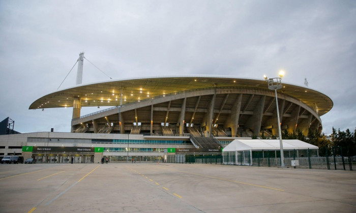 Istanbul, Turkey. 30th Mar, 2021. ISTANBUL, TURKEY - MARCH 30: general view from the outside of Ataturk Olympic Stadium during the World Cup Qualifier match between Turkey and Latvia at Ataturk Olympic Stadium on March 30, 2021 in Istanbul, Turkey (Photo