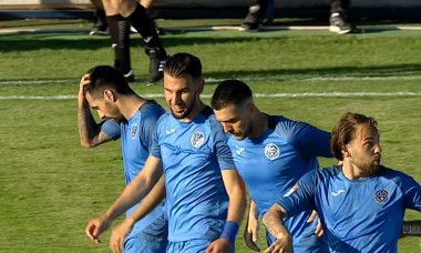 Fotbaliștii de la Academica Clinceni, în meciul cu FC Botoșani / Foto: Captură Digi Sport