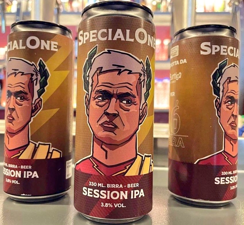 Entuziasmul continuă la Roma! Italienii i-au creat propria bere lui Jose Mourinho! Cum este înfățișat ”The Special One”