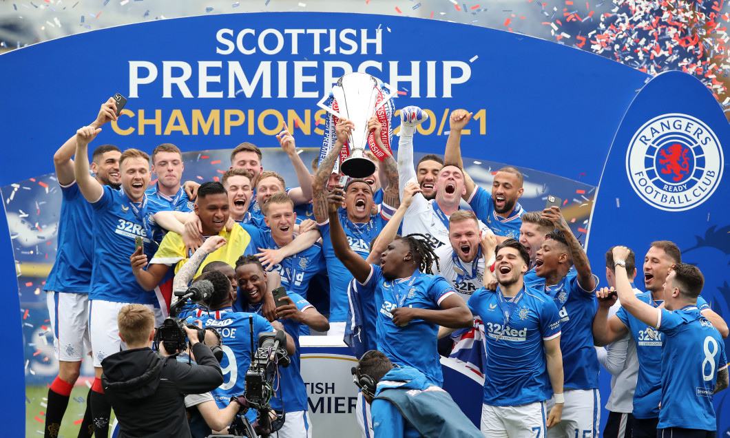 Rangers a câștigat titlul cu numărul 55 / Foto: Getty Images