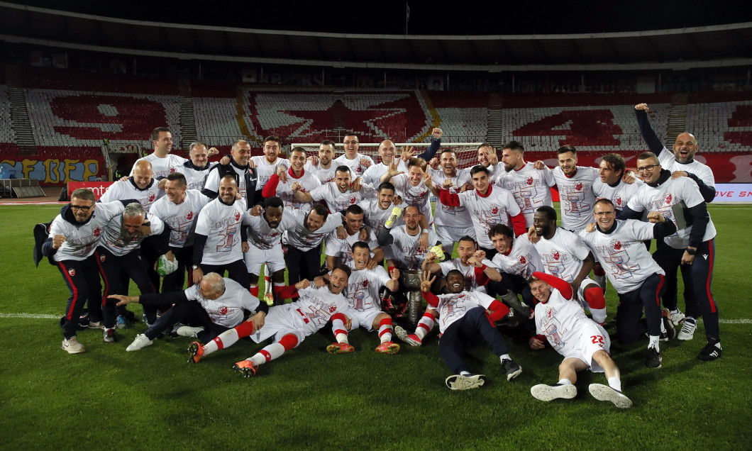 Football Serbia Crvena Zvezda Beograd (Red Star Belgrade) celebration