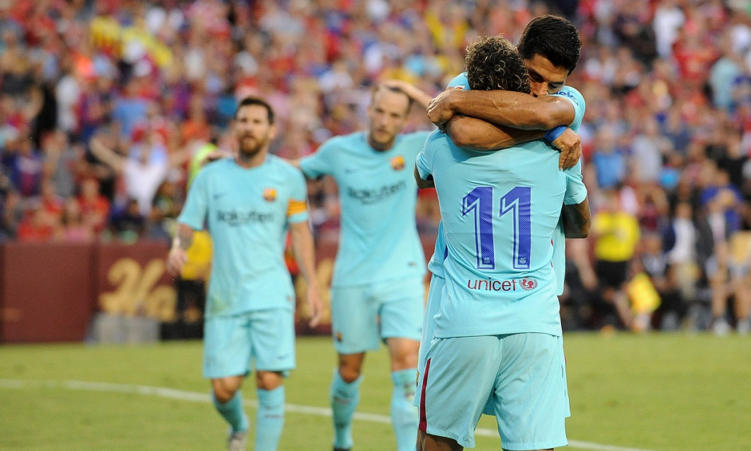 Neymar, Luis Suarez, Lionel Messi, Ivan Rakitic