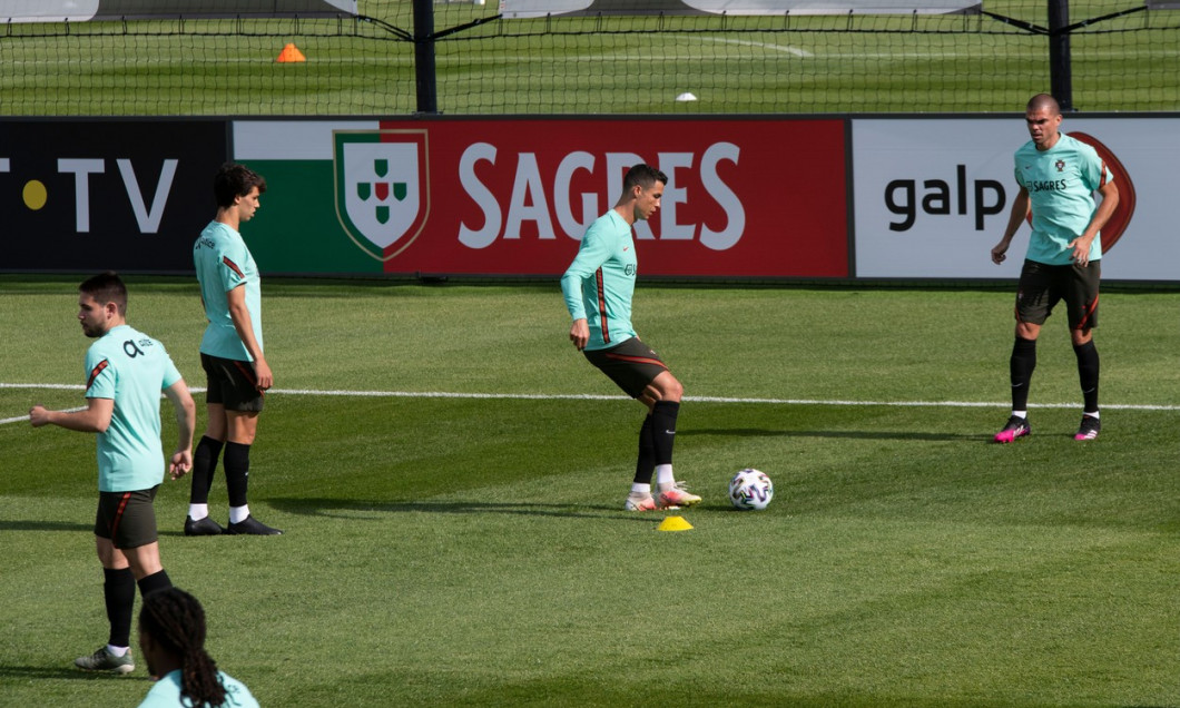 First training session of the Portugal football team ahead of Euro 2020 in Oeiras, Portugal - 27 May 2021