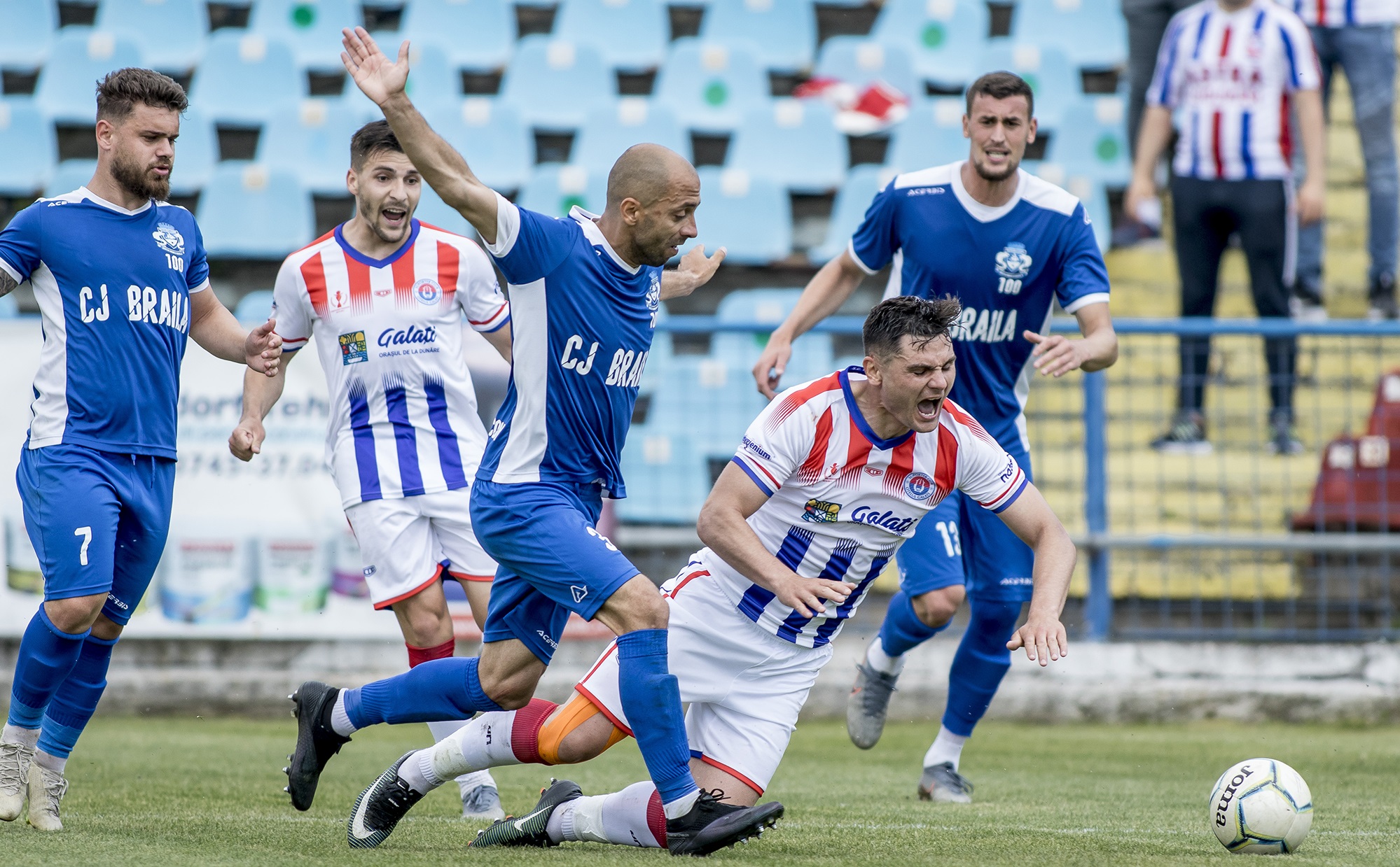 Dacia Unirea Brăila - Oțelul Galați 0-0, ACUM, Digi Sport 1. Derby pentru promovarea în Liga 2