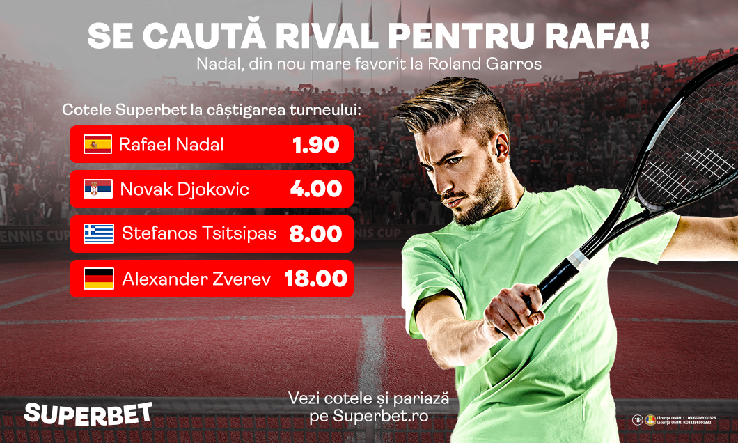 (P) Cine-i oprește pe Nadal și Swiatek la Roland Garros? Pe Superbet ai SuperAvantaj la turneul de la Paris!