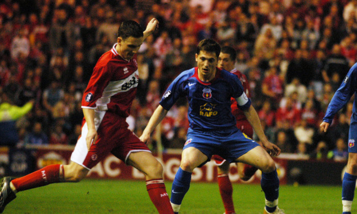 Stewart Downing și Mirel Rădoi, în meciul Middlesbrough - FCSB / Foto: Sport Pictures