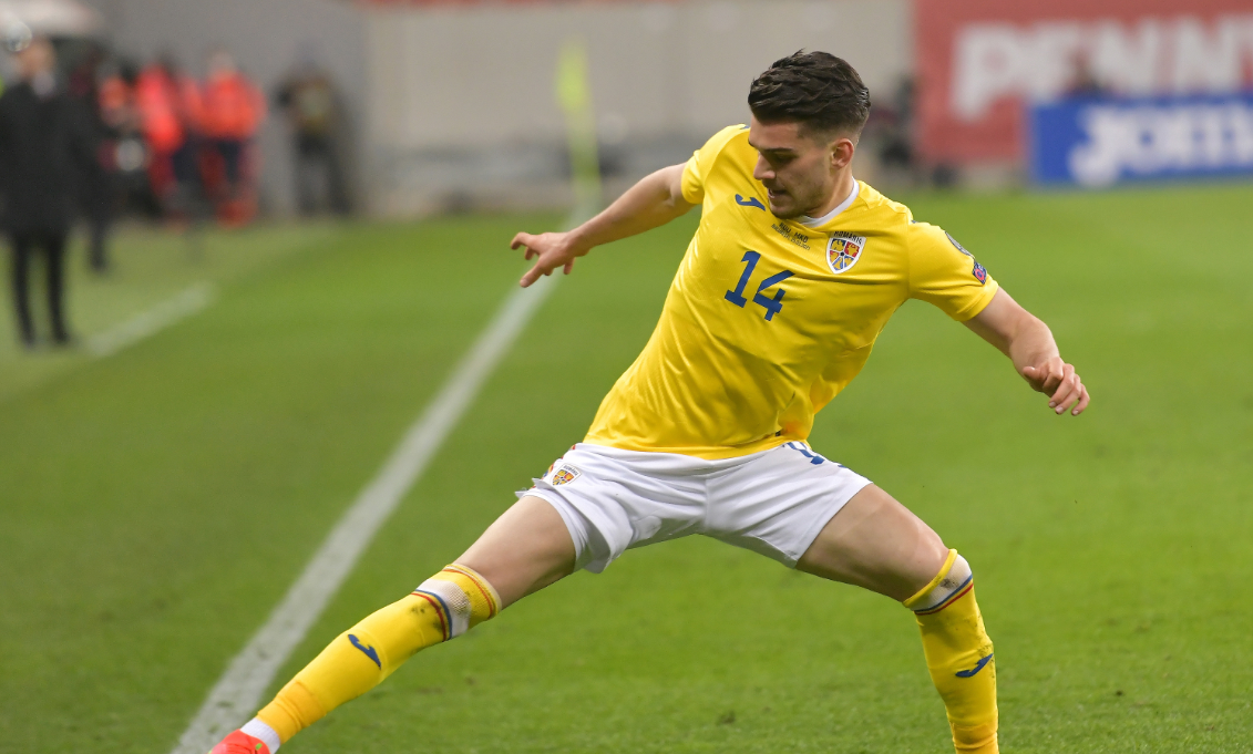 România - Georgia 0-0. Bară pentru tricolori! Execuție superbă a lui Ianis Hagi. Florin Tănase, eliminat ușor!