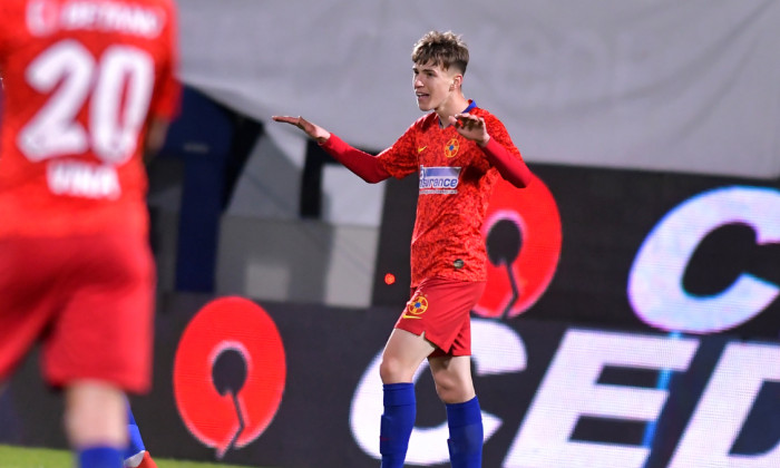 Octavian Popescu, după golul marcat în FCSB - Sepsi / Foto: Sport Pictures