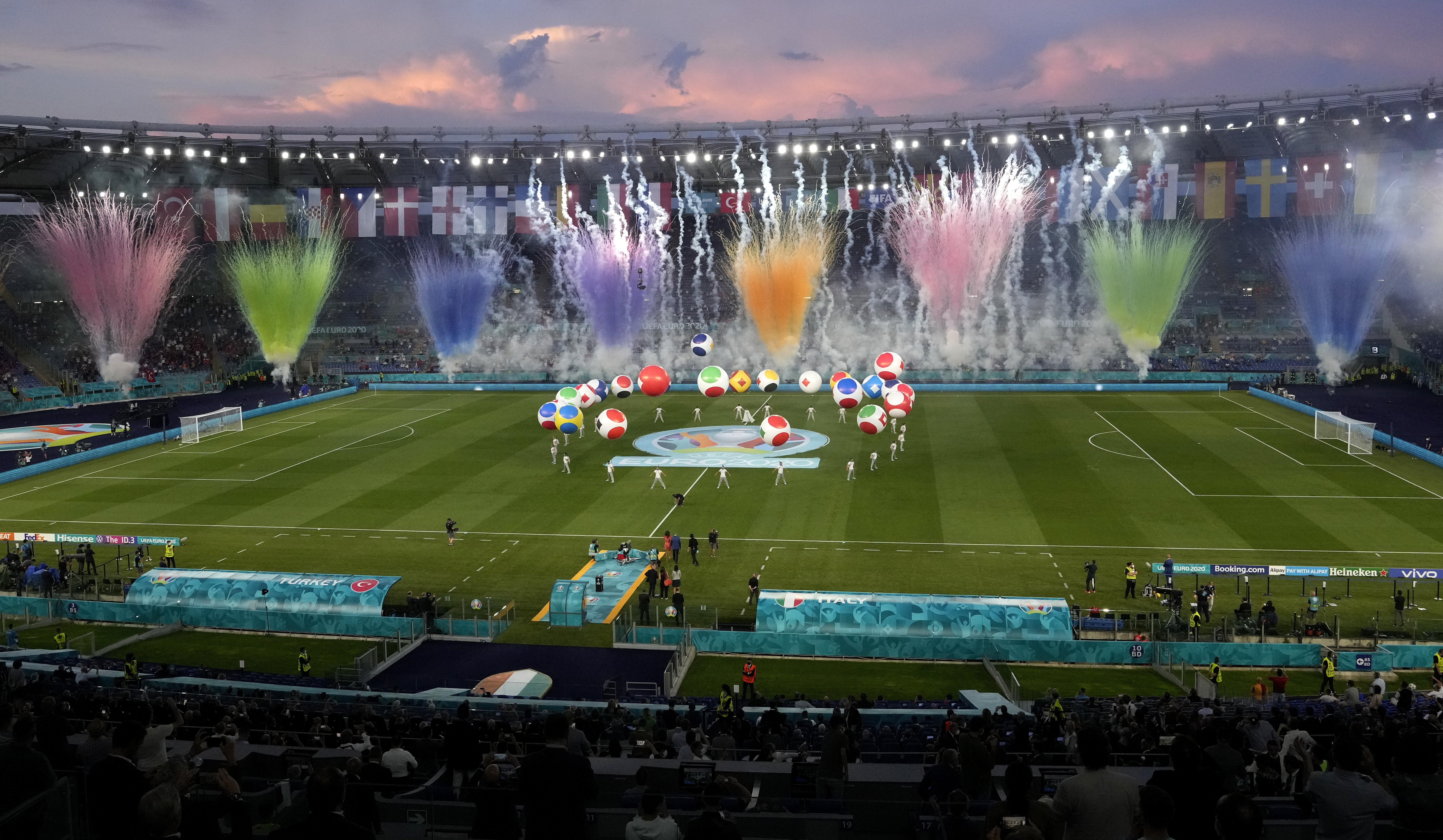 Festivitate de deschidere grandioasă la EURO 2020! Spectacol total la Roma