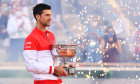 Novak Djokovic, după finala de la Roland Garros, câștigată în fața lui Stefanos Tsitsipas / Foto: Getty Images