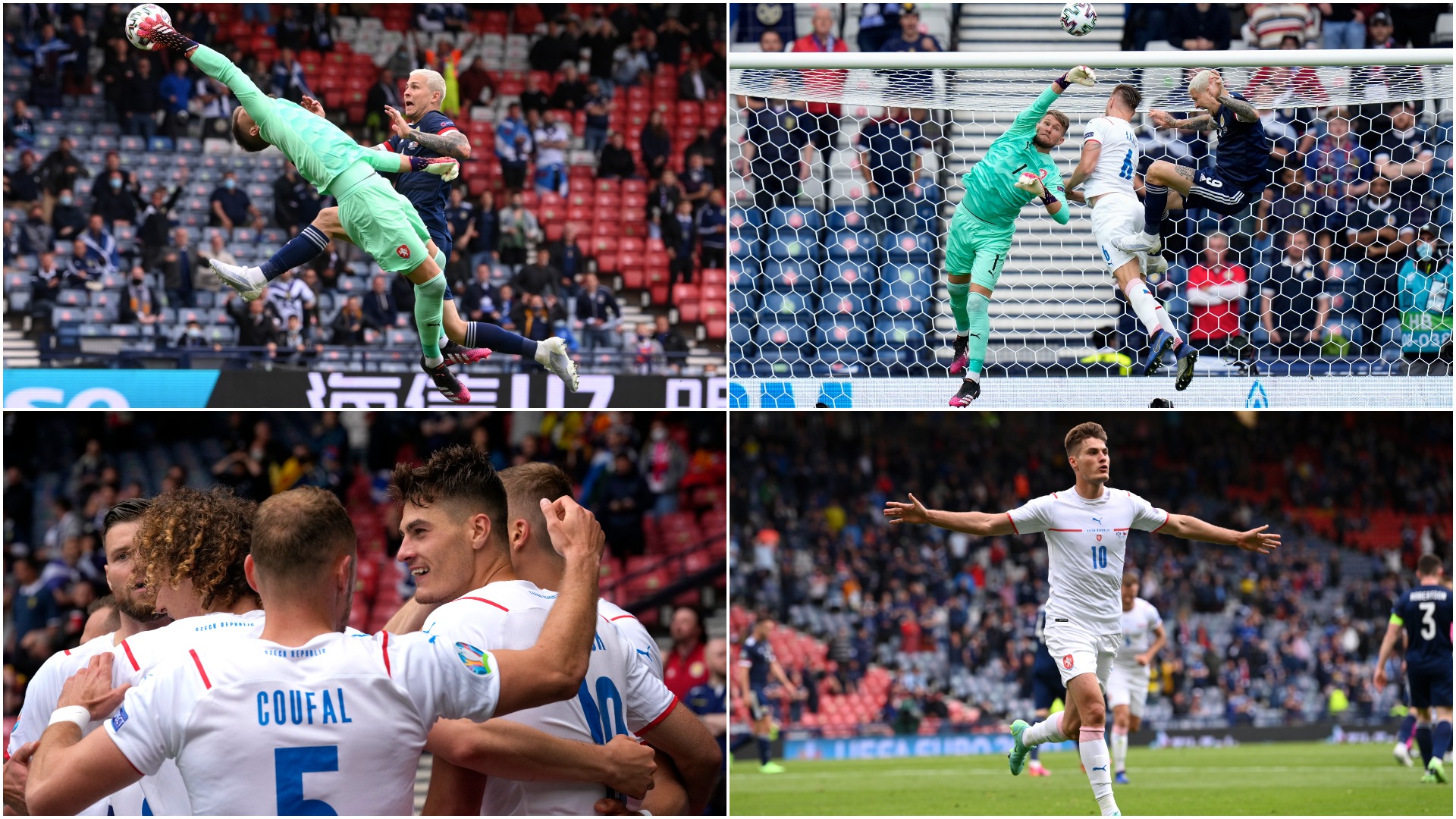 Scoția - Cehia 0-2, în grupa D la EURO 2020. Meci fantastic! Dublă Schick, cu gol de la jumătatea terenului