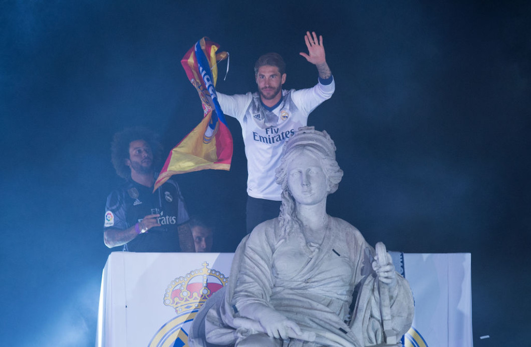 Real Madrid Celebrate Winning La Liga