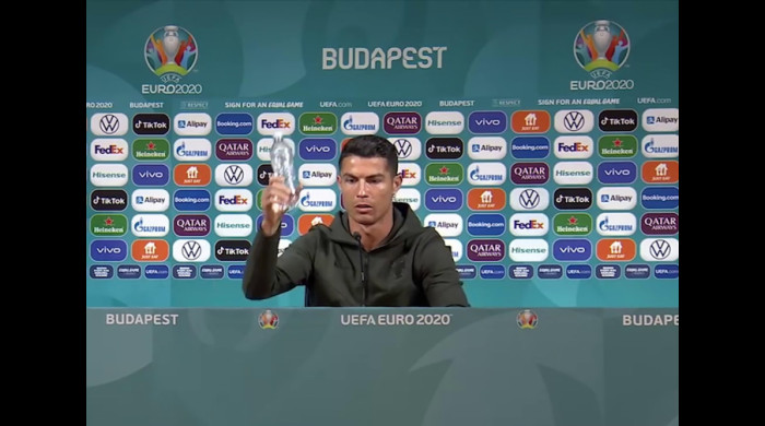 Cristiano Ronaldo, la conferința de presă / Foto Profimedia