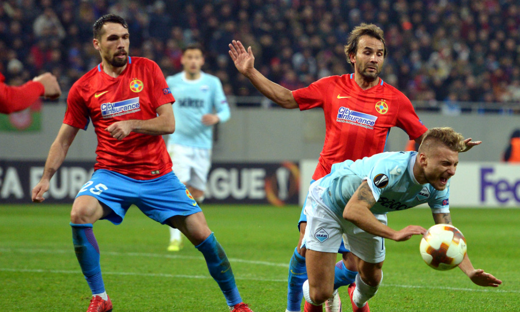Valerică Găman, în meciul FCSB - Lazio din șaisprezecimile Europa League / Foto: Sport Pictures