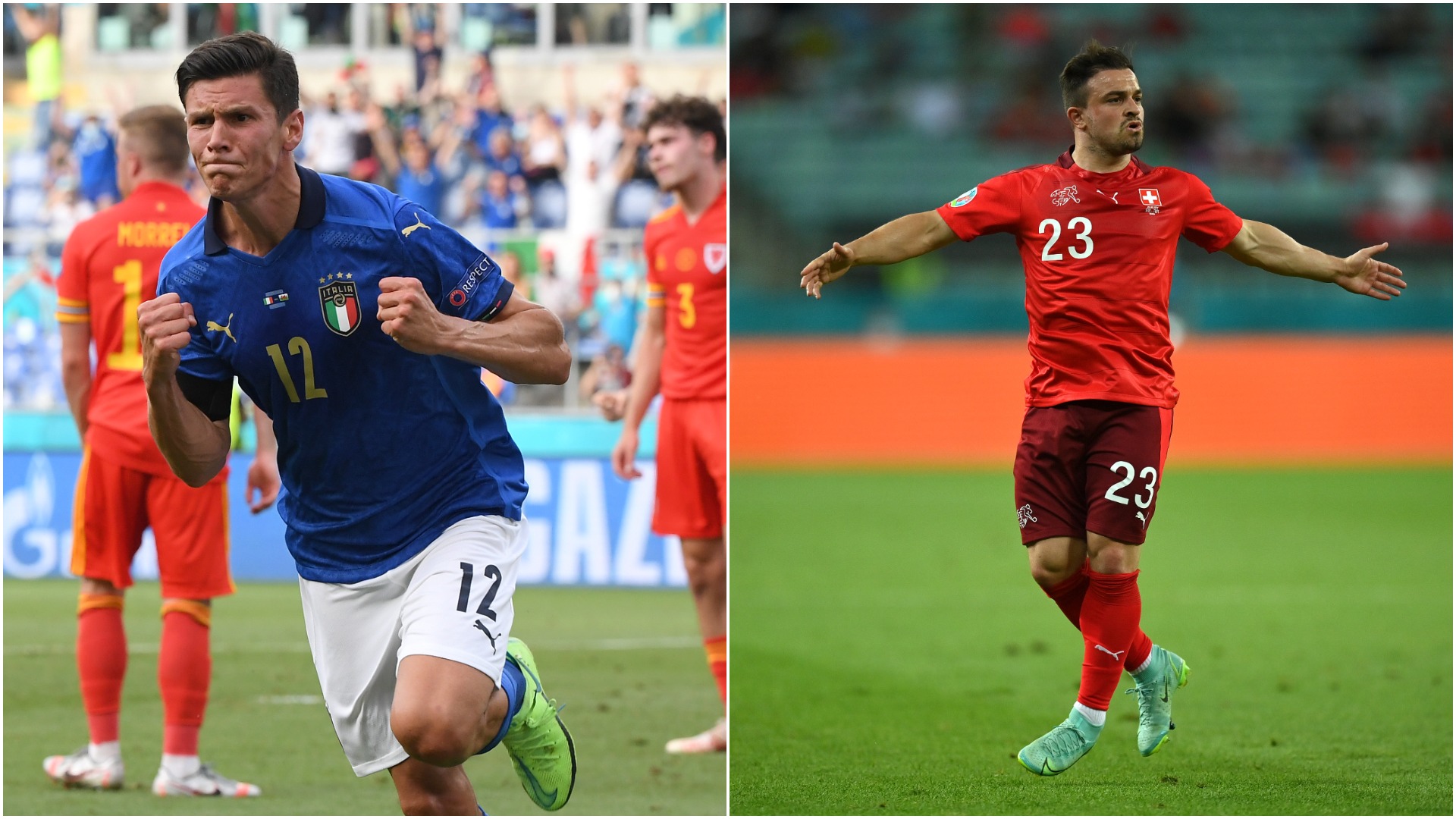 EURO 2020 | Italia - Țara Galilor 1-0 și Elveția - Turcia 3-1. Hațegan elimină direct un galez! Luptă pentru locul 2