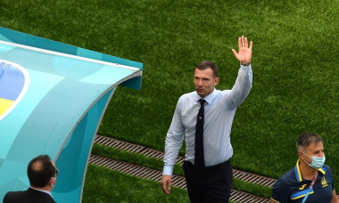 Ukraine head coach	Andriy Shevchenko after the UEFA Euro 2020 Championship Group C match between Ukraine and North Macedonia at National Arena on June 17, 2021 in Bucharest, Romania BUCHAREST, ROMANIA - JUNE 17: