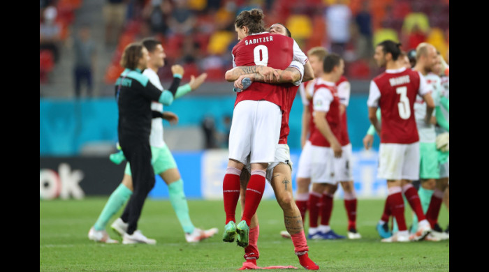 Austria s-a calificat în optimile de finală de la EURO 2020 / Foto: Profimedia