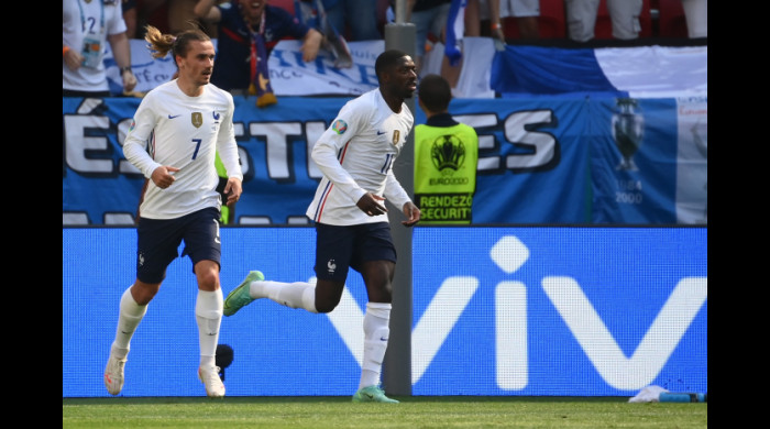 Ousmane Dembele s-a accidentat în timpul partidei cu Ungaria de la EURO 2020 / Foto: Profimedia