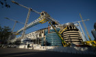 Remodeling Works Of The Santiago Bernabeu, Madrid, Spain - 05 Apr 2021