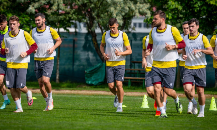 Fotbaliștii de la Rapid, în cantonamentul din Brașov / Foto: Facebook@FCRapid1923oficial