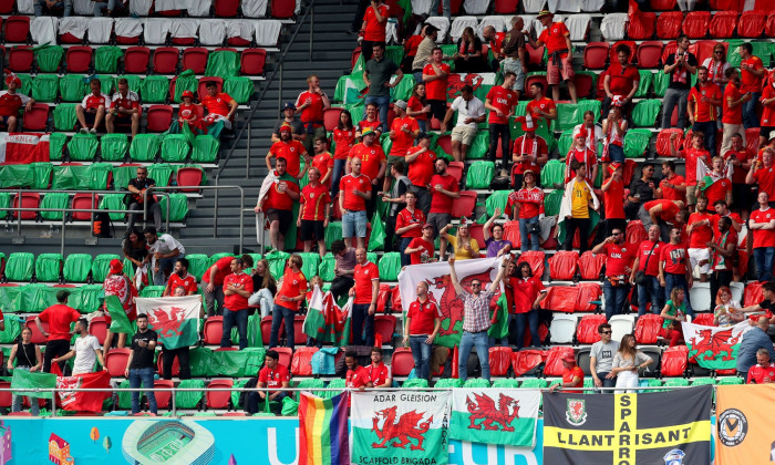 Wales v Denmark, UEFA European Championship 2020, Round of 16, Football, Johan Cruijff Arena, Amsterdam, Netherlands - 26 June 2021