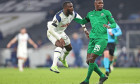 LONDON, ENGLAND. NOVEMBER 26TH Tottenham midfielder Tanguy Ndombele and Ludogorets midfielder Stephane Badji in action during the UEFA Europa League Group J match between Tottenham Hotspur and PFC Ludogorets Razgrad at the Tottenham Hotspur Stadium, Londo