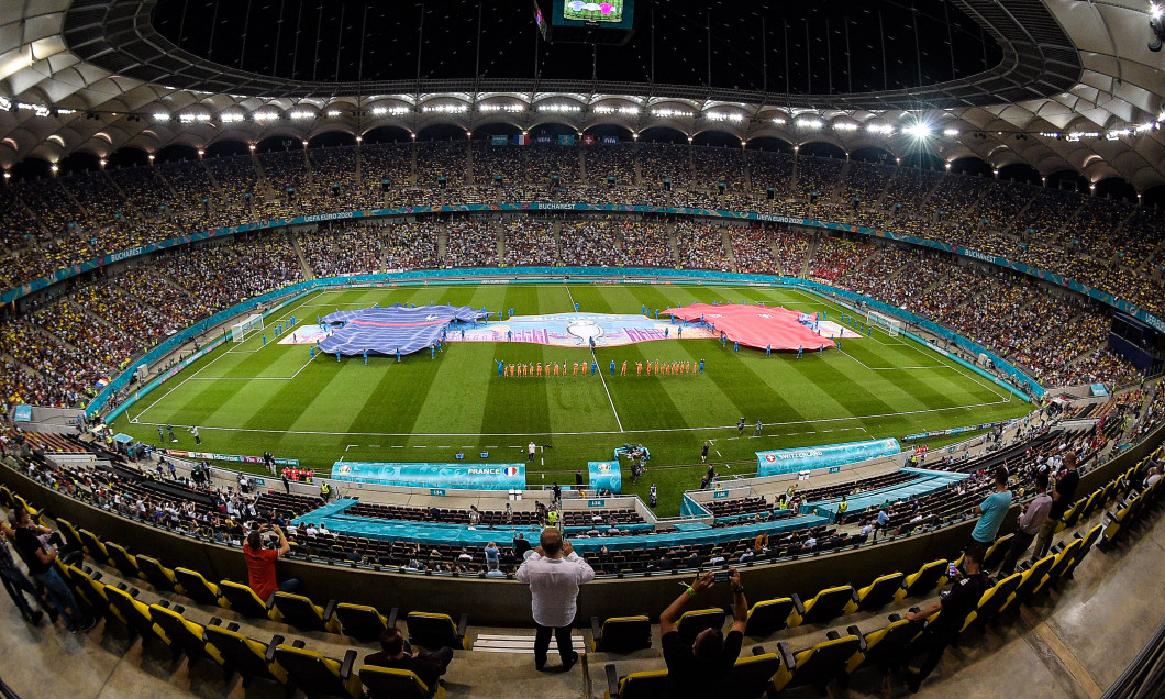 Match de football de l'Euro 2020 : La France s'incline devant la Suisse aprčs les tirs au but au stade Arena Nationala ŕ Bucarest