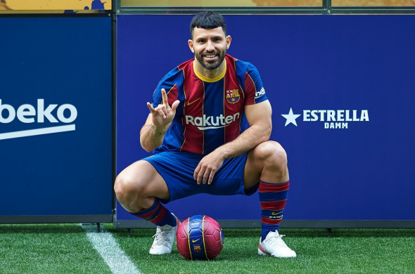 New Signing: Kun Aguero New FC Barcelona Player, Spain - 31 May 2021