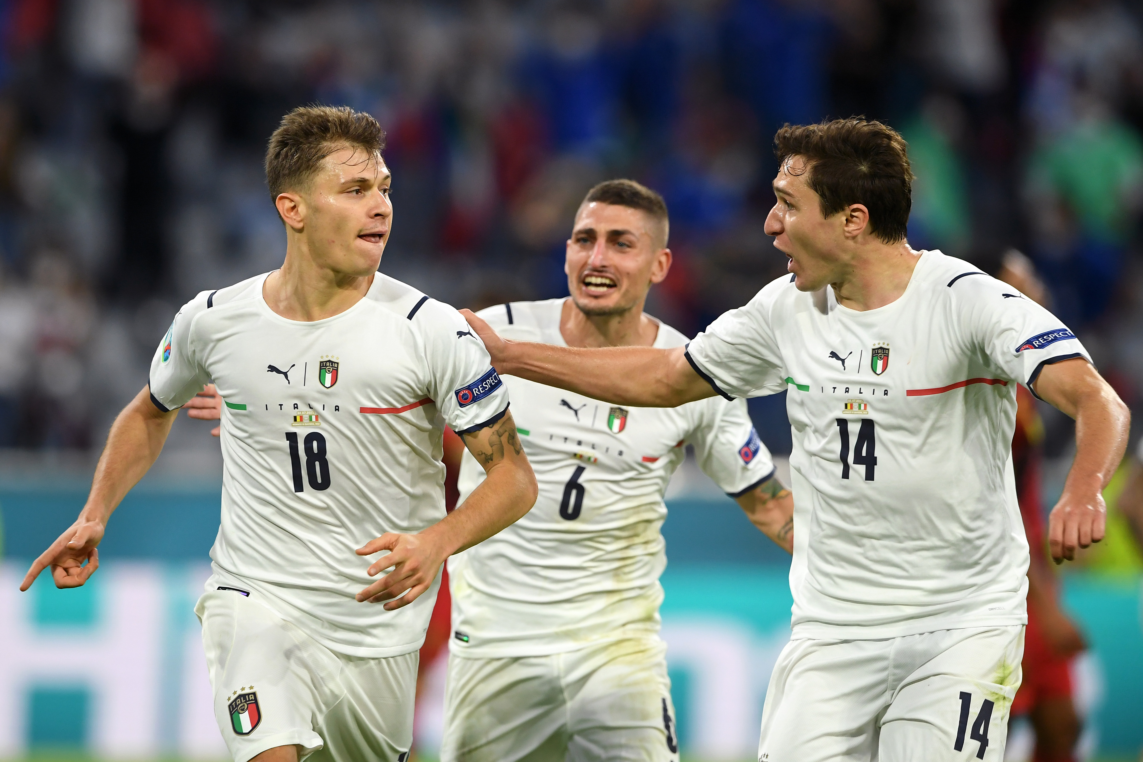 Belgia - Italia 1-2. ”Squadra Azzurra” trece de naționala lui De Bruyne și Lukaku și se califică în semifinale