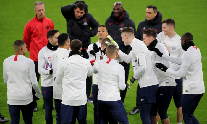 Paris Saint-Germain Training Session And Press Conference