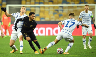 Matheus Fernandes, în singurul meci jucat pentru FC Barcelona / Foto: Profimedia