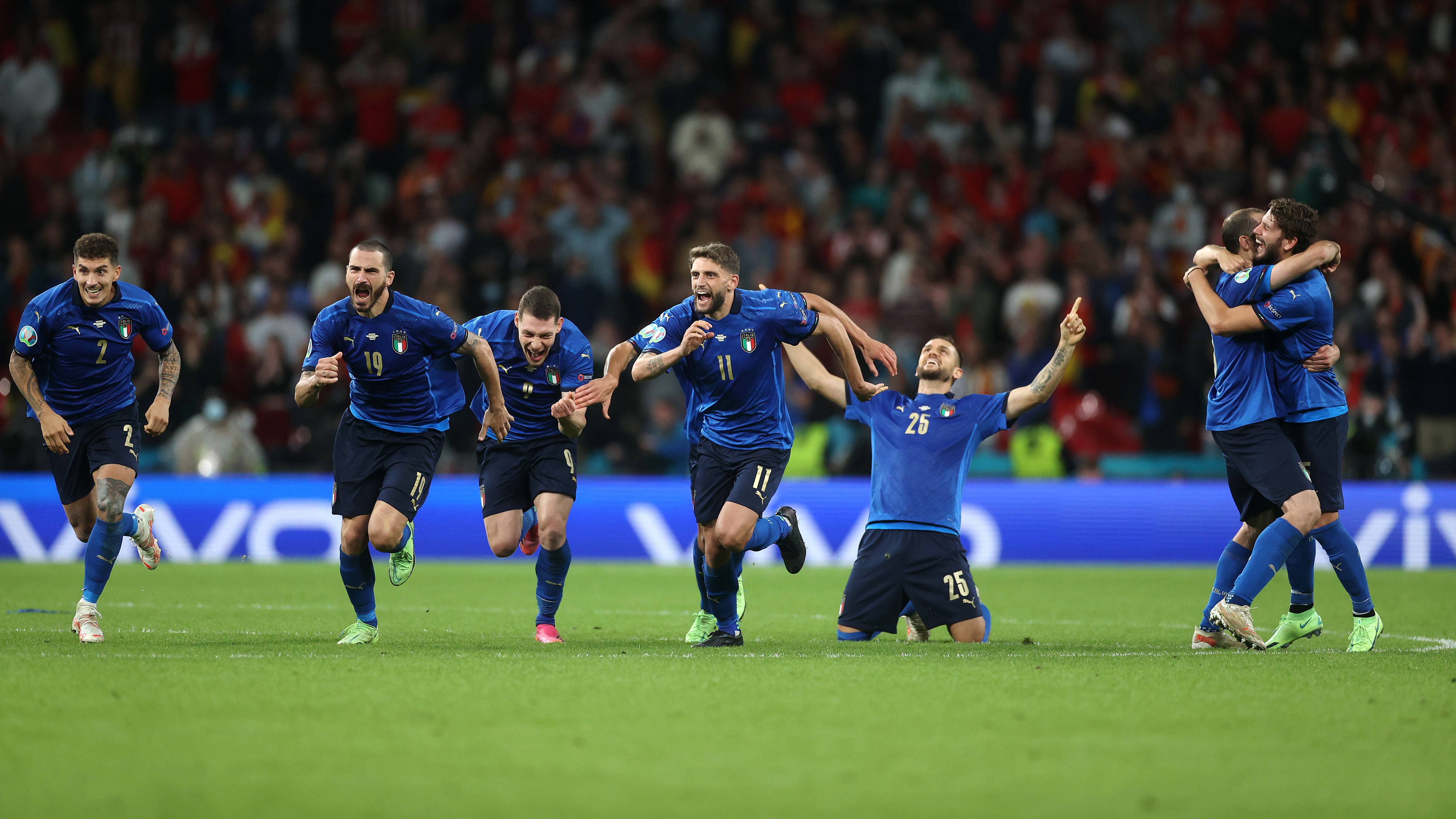 Italia - Spania 1-1 (4-2 d.l.d.), în semifinalele EURO 2020. ”Squadra Azzurra” merge în finală la capătul unui meci spectaculos