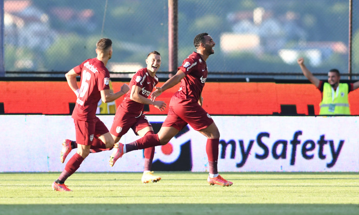 Billel Omrani, după golul marcat în CFR Cluj - Borac Banja Luka / Foto: Sport Pictures