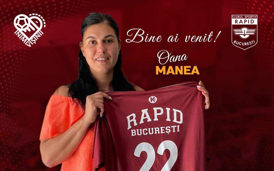 OFICIAL | Oana Manea a semnat cu Rapid! Pivotul revine în activitate la doi ani după ce și-a anunțat retragerea