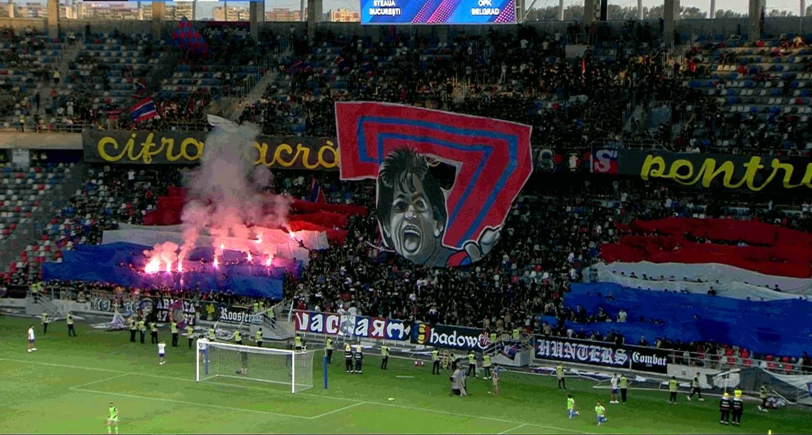 Suporterii s-au ridicat la înălțimea evenimentului! Scenografia pusă la cale de ultrași, la inaugurarea noului stadion Steaua