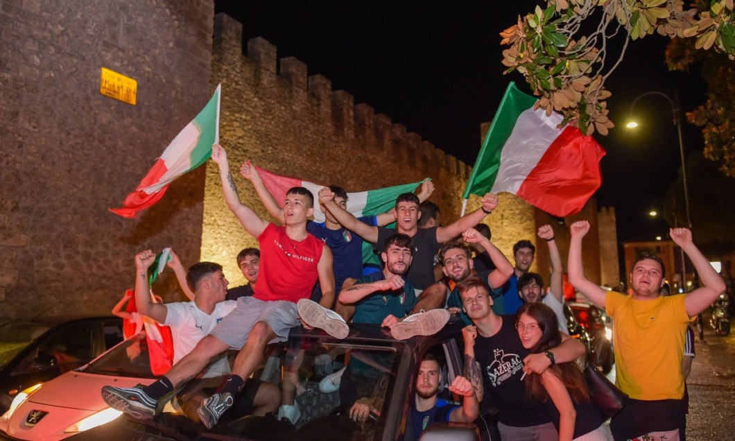 Italians celebrate advancing to Euro 2020 final in Rieti, Italy - 07 Jul 2021