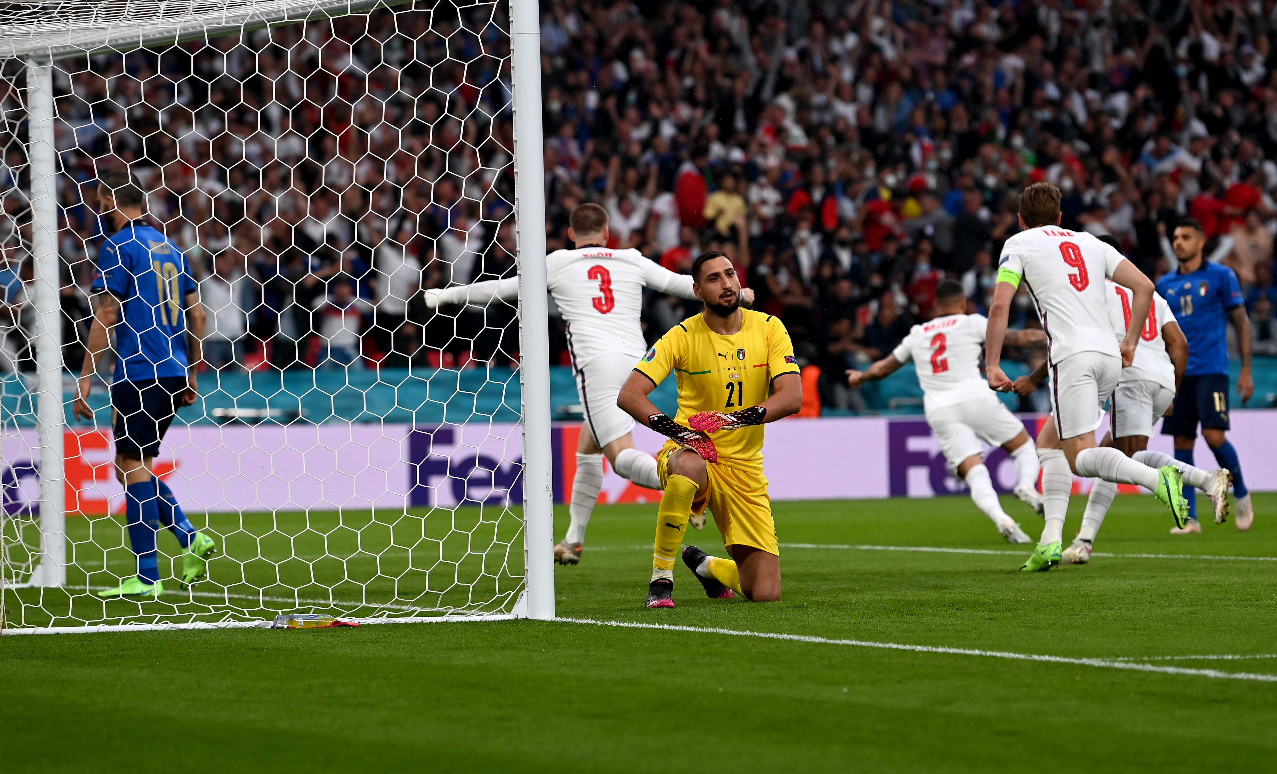 Italia - Anglia 0-1, ACUM, în finala EURO 2020. Luke Shaw deschide scorul în minutul 2. Federico Chiesa, aproape de gol