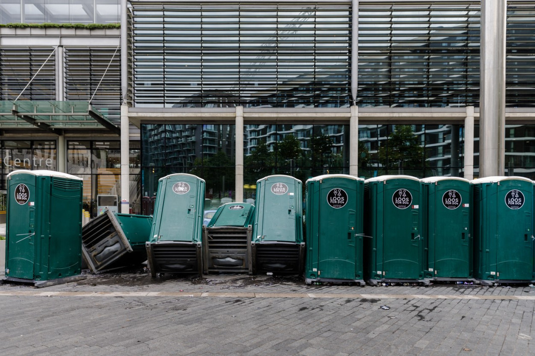 The Morning After the Euro 2020 Final, Wembley Park, UK.