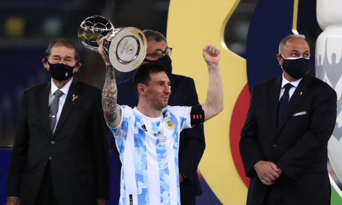 Lionel Messi, după câștigarea Copei America 2021 / Foto: Getty Images