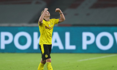 Erling Haaland, în tricoul Borussiei Dortmund / Foto: Getty Images