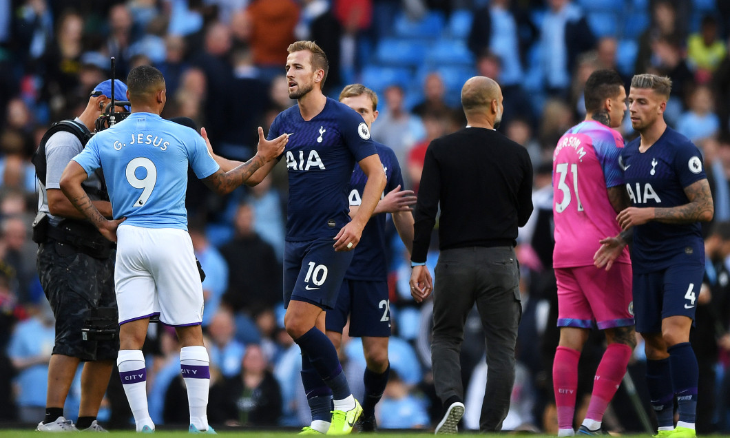 Harry Kane, într-un meci Manchester City - Tottenham / Foto: Getty Images