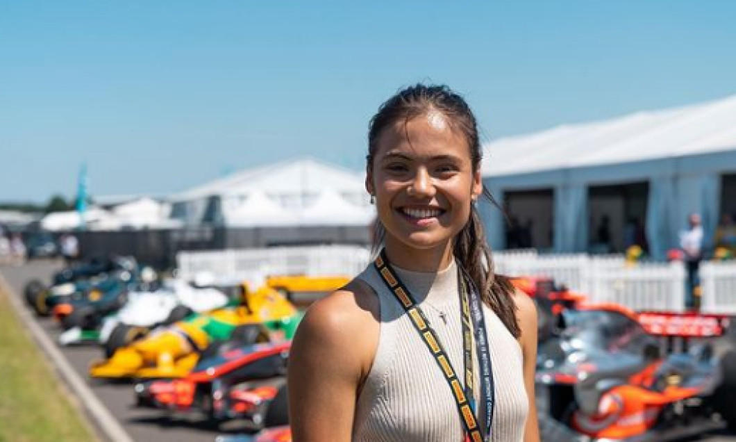 Emma Răducanu, la Silverstone / Foto: Instagram@emmaraducanu