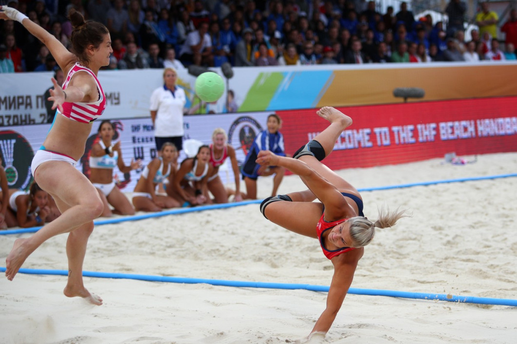 Beach handball. 2018 Beach Handball World Championships. Finals