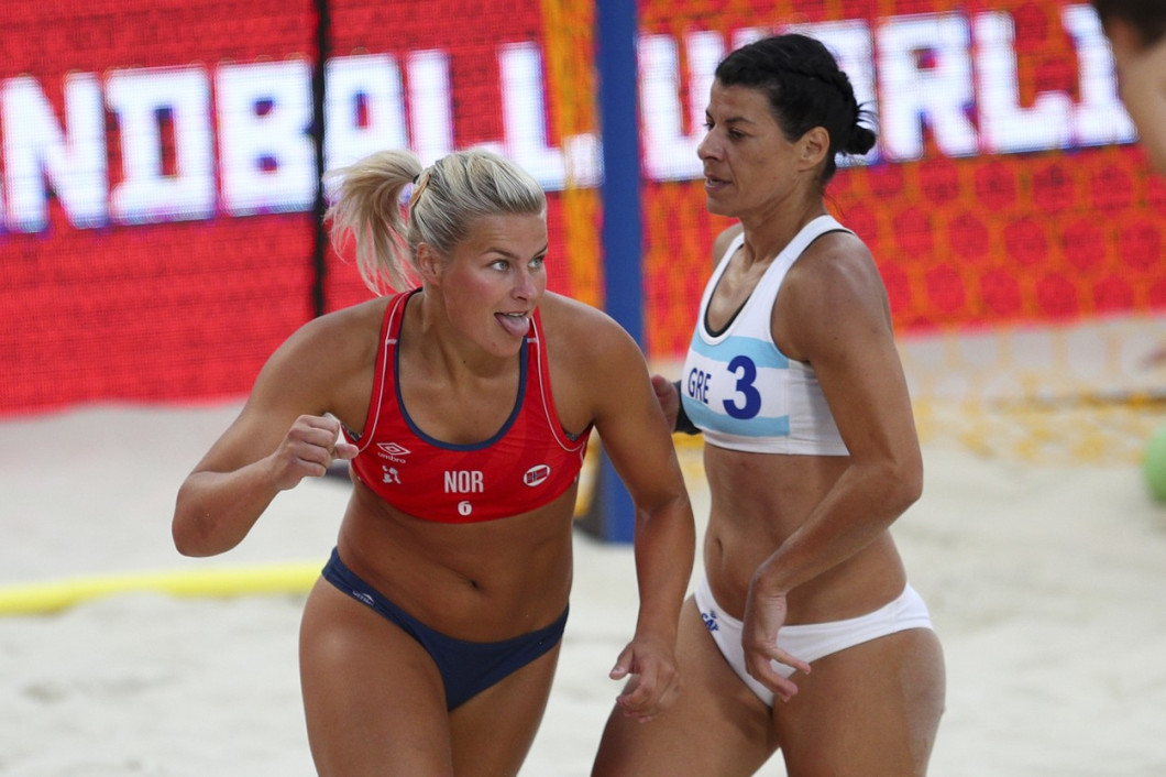 Beach handball. 2018 Beach Handball World Championships. Finals