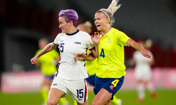 USA v Sweden, international football, Group G, Tokyo Olympic Games 2020, Tokyo Stadium, Japan - 21 Jul 2021
