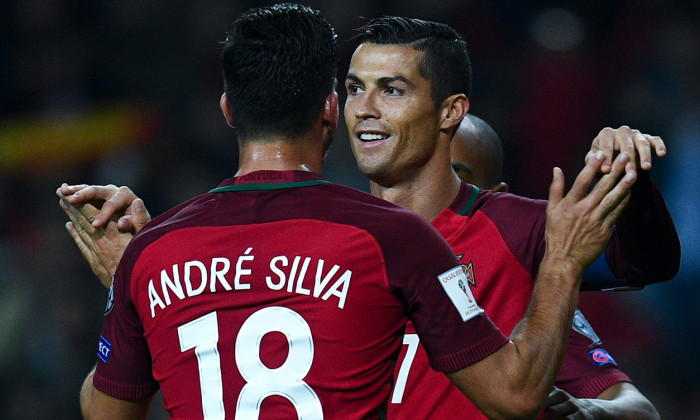 Andre Silva alături de Cristiano Ronaldo / Sursa foto: Getty Images