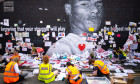 Marcus Rashford memorial salvage, Manchester, Greater Manchester, UK - 23 Jul 2021