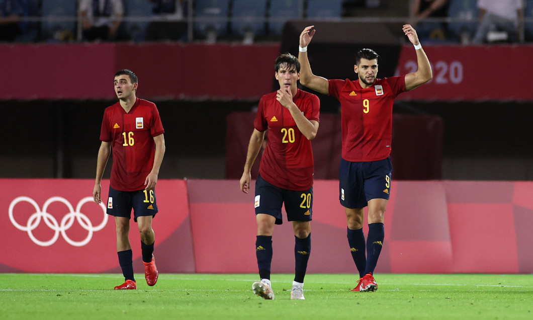 Fotbaliștii Spaniei, în meciul cu Coasta de Fildeș de la Jocurile Olimpice / Foto: Getty Images