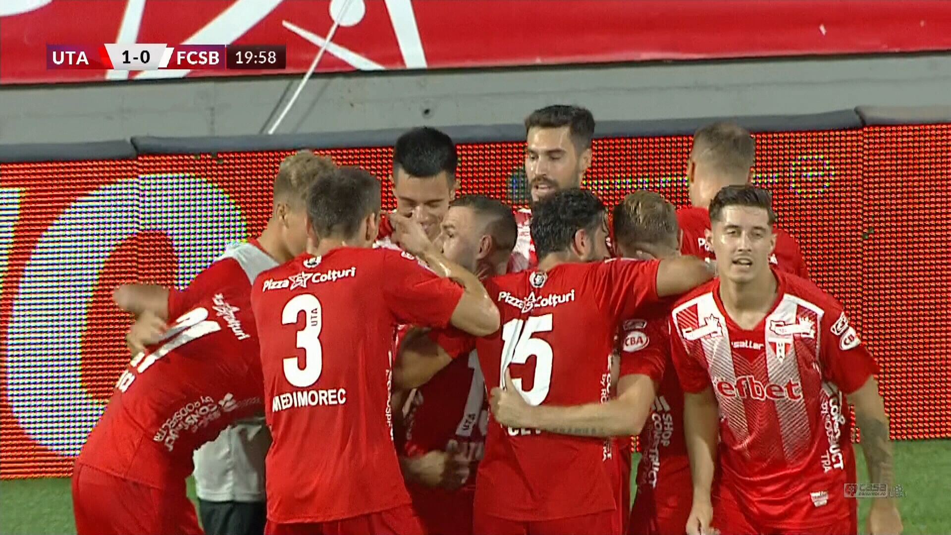 UTA - FCSB 1-0, ACUM, la Digi Sport 1. Arădenii, în delir! Ubbink deschide scorul în minutul 20